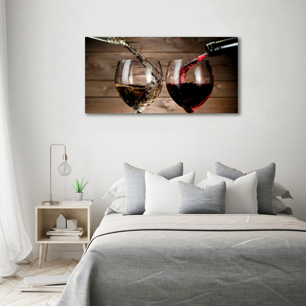 Acrylic print Two glasses of wine