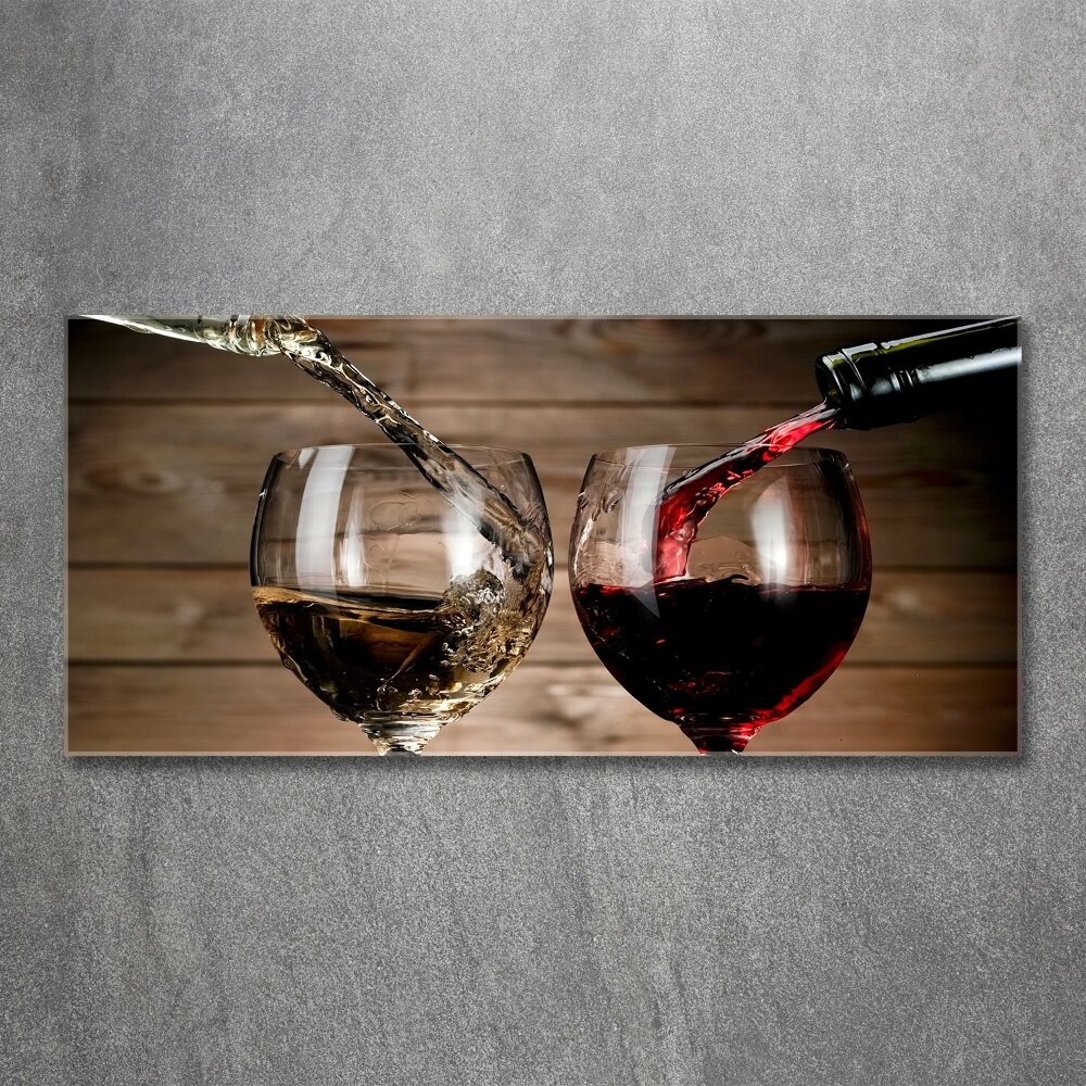 Acrylic print Two glasses of wine