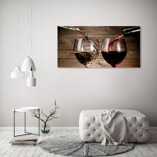 Acrylic print Two glasses of wine