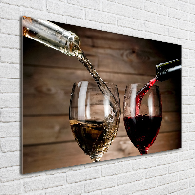 Acrylic print Two glasses of wine