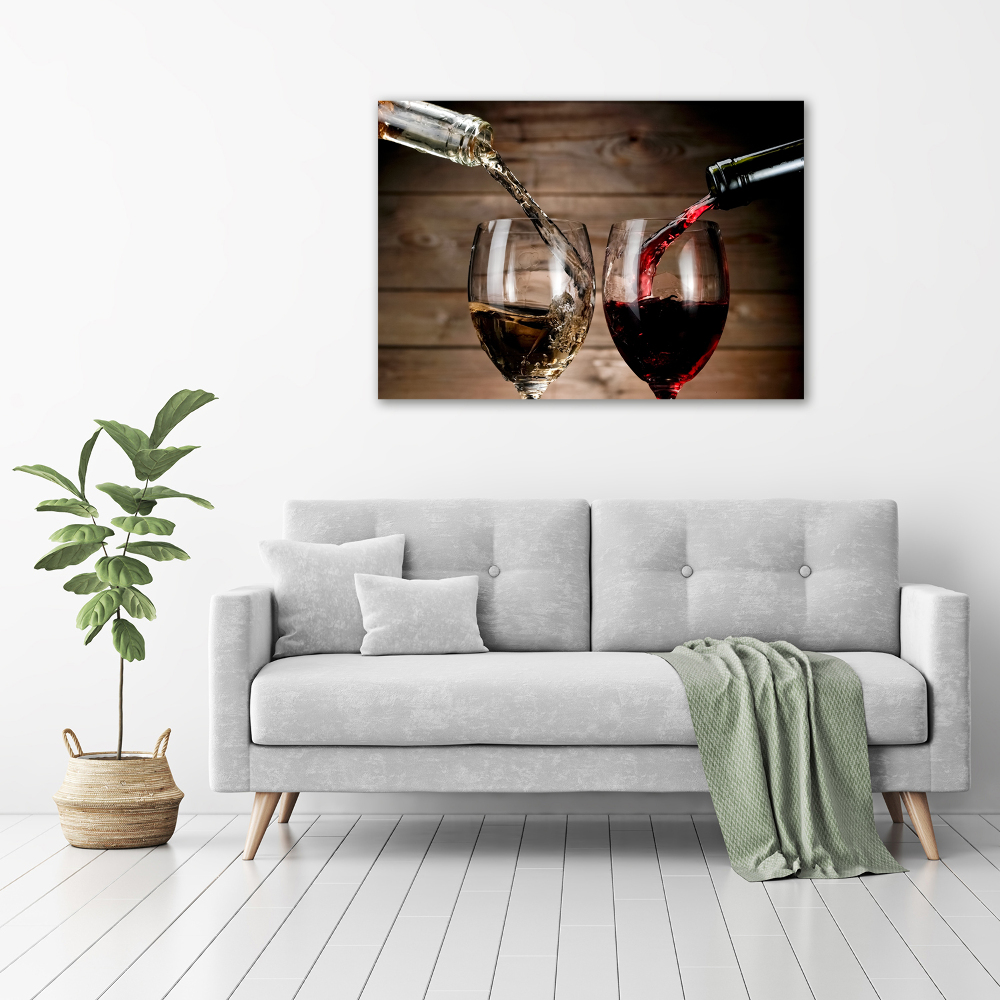 Acrylic print Two glasses of wine