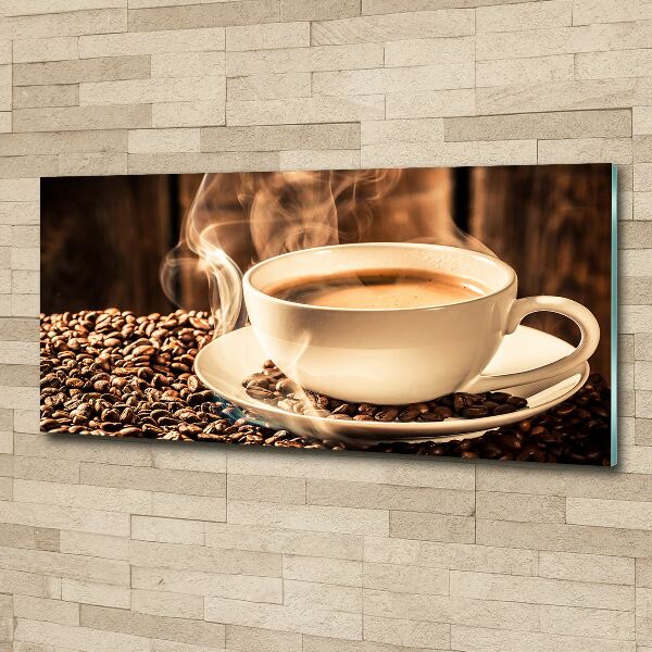 Glass acrylic wall art Aromatic coffee