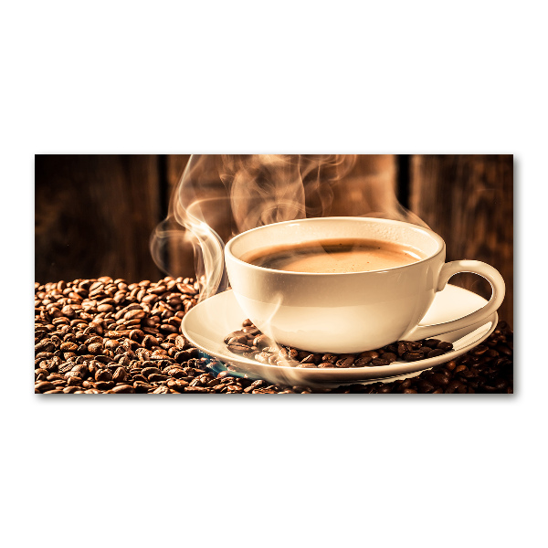 Glass acrylic wall art Aromatic coffee