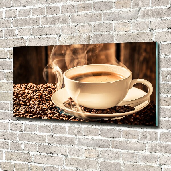 Glass acrylic wall art Aromatic coffee