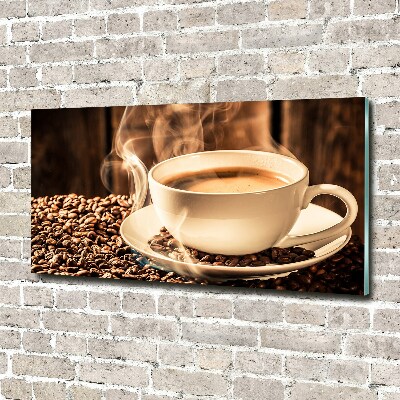 Glass acrylic wall art Aromatic coffee