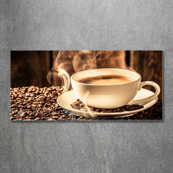 Glass acrylic wall art Aromatic coffee