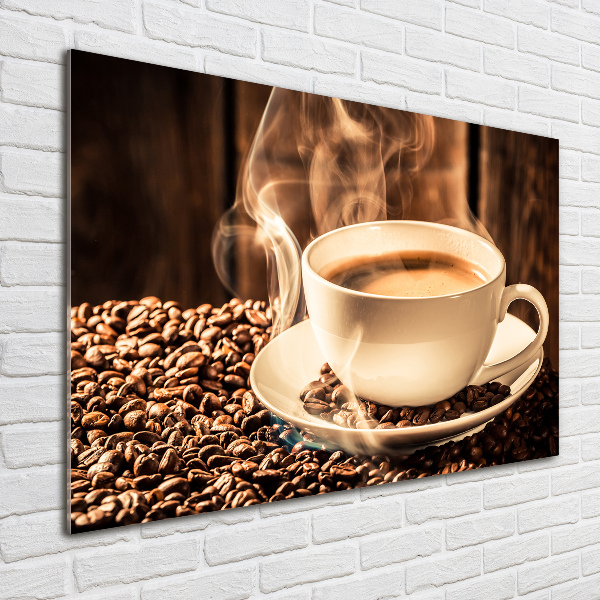 Glass acrylic wall art Aromatic coffee