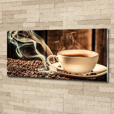 Glass acrylic wall art Aromatic coffee