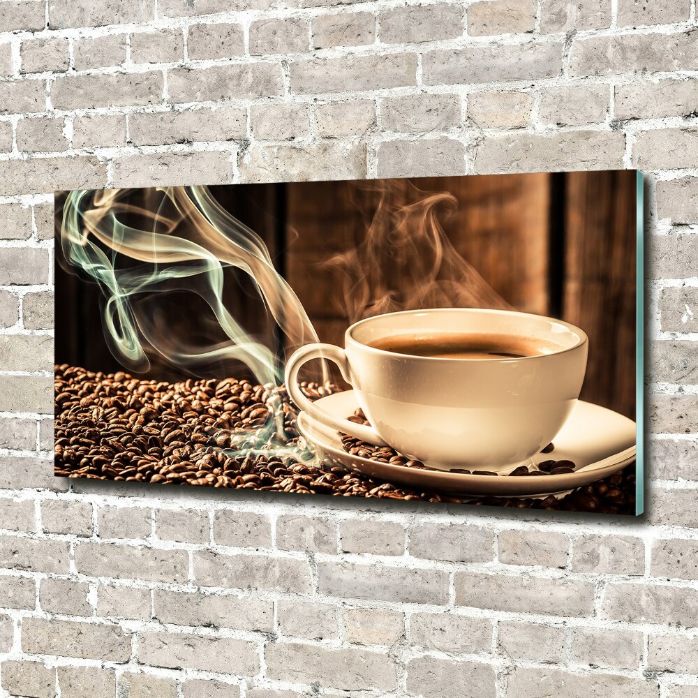 Glass acrylic wall art Aromatic coffee