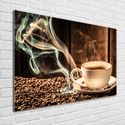 Glass acrylic wall art Aromatic coffee