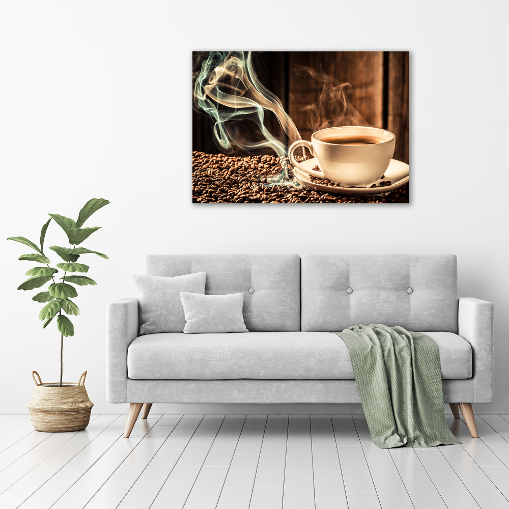 Glass acrylic wall art Aromatic coffee