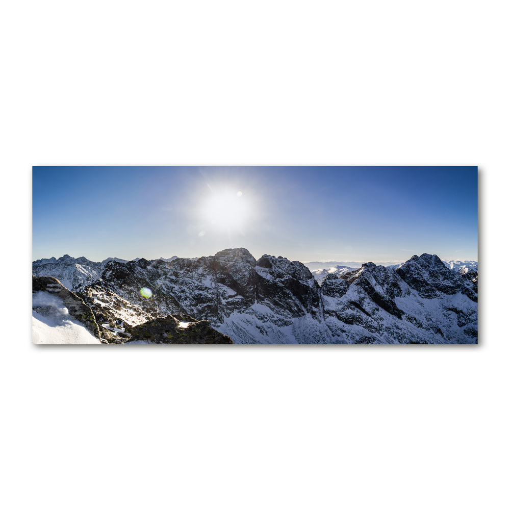 Wall art acrylic Winter in the Tatra Mountains