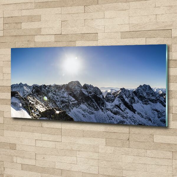 Wall art acrylic Winter in the Tatra Mountains