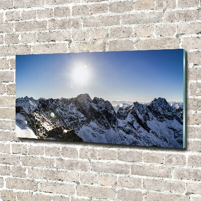 Wall art acrylic Winter in the Tatra Mountains