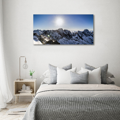 Wall art acrylic Winter in the Tatra Mountains