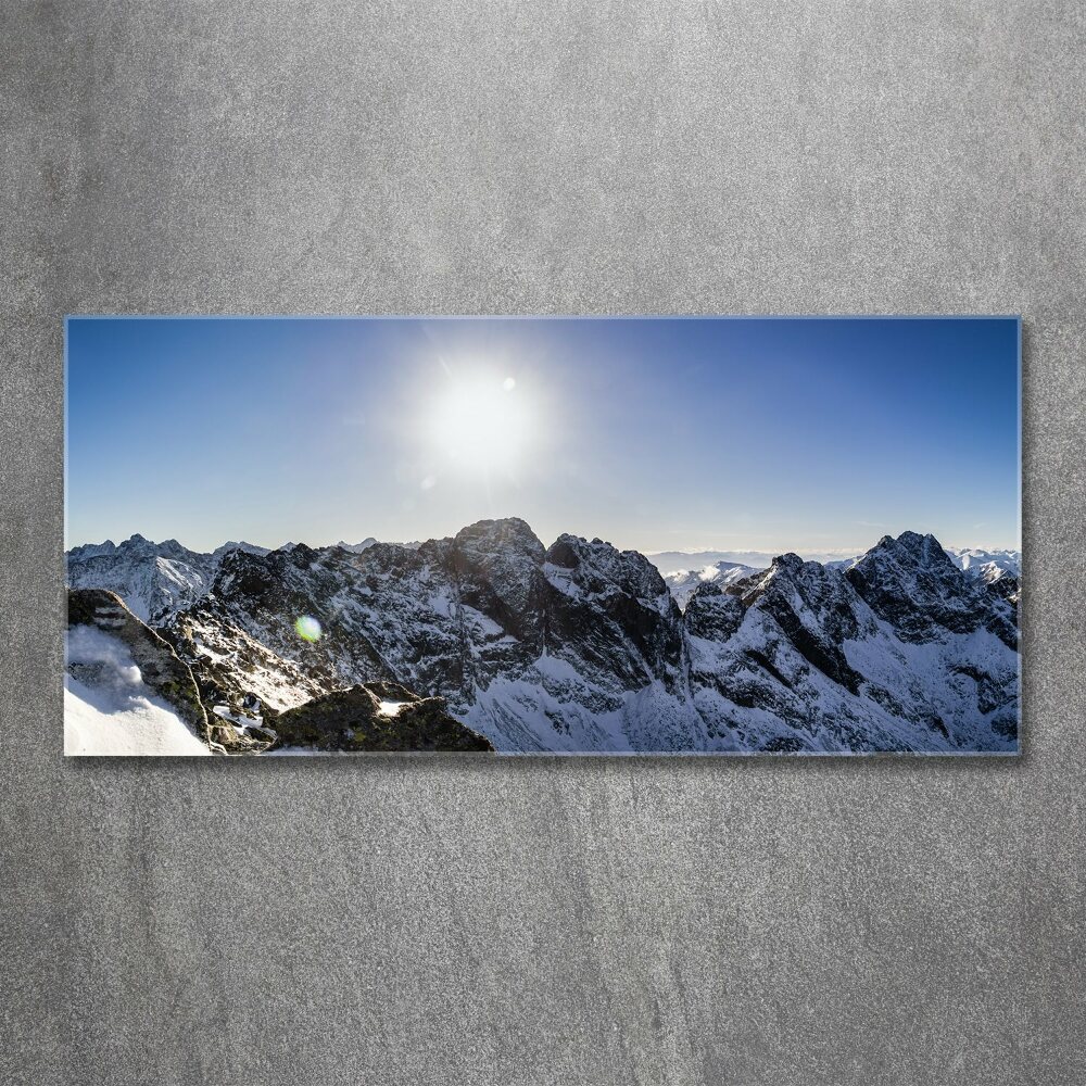 Wall art acrylic Winter in the Tatra Mountains