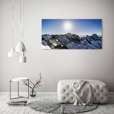 Wall art acrylic Winter in the Tatra Mountains