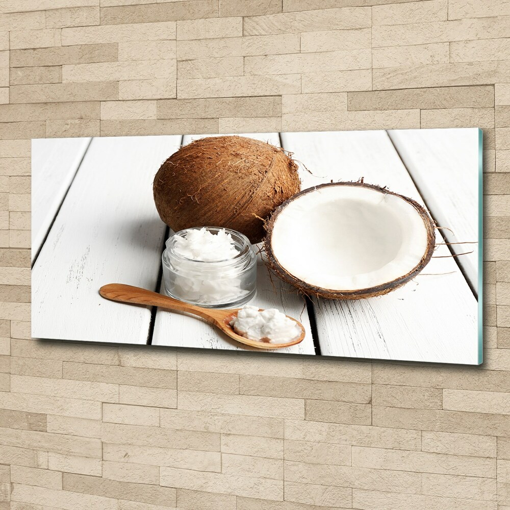 Acrylic print Coconut oil