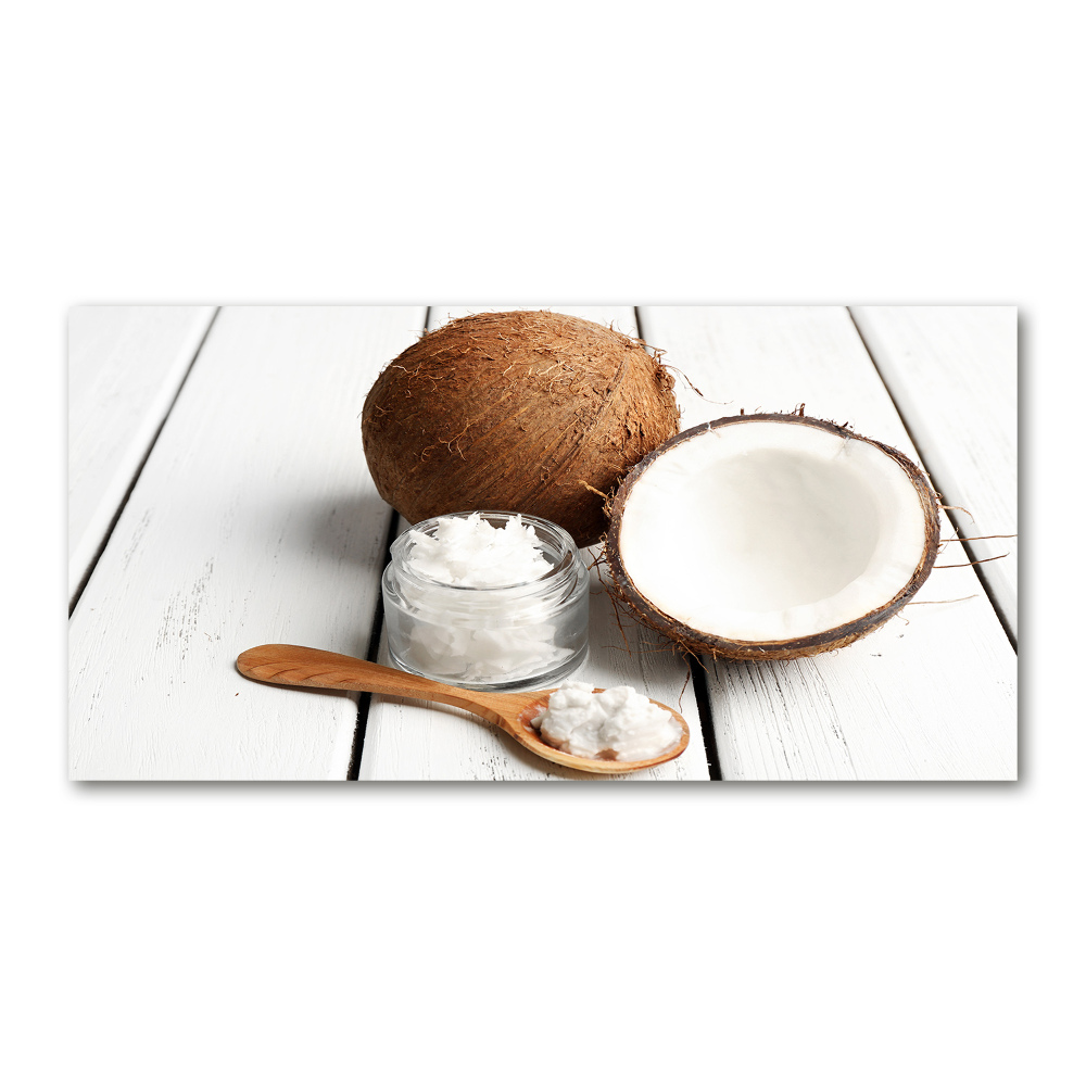 Acrylic print Coconut oil