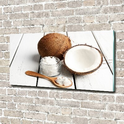 Acrylic print Coconut oil