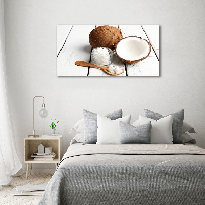 Acrylic print Coconut oil