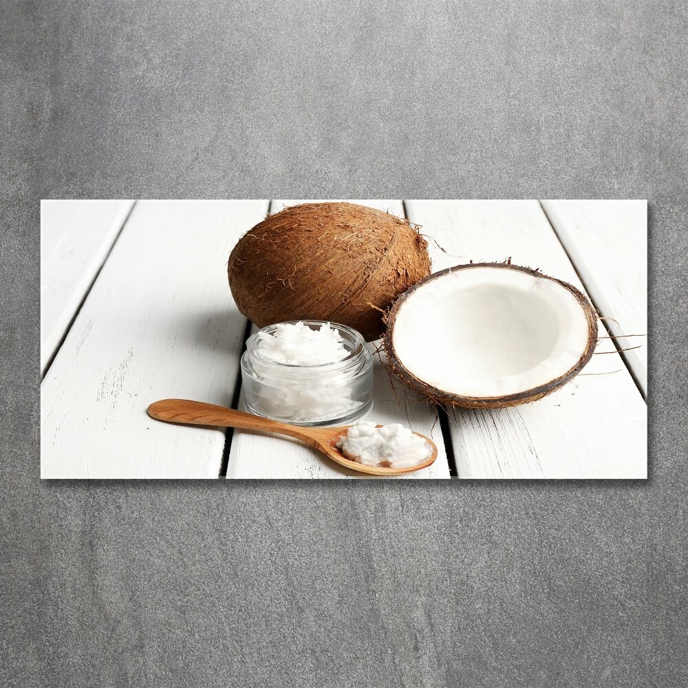 Acrylic print Coconut oil