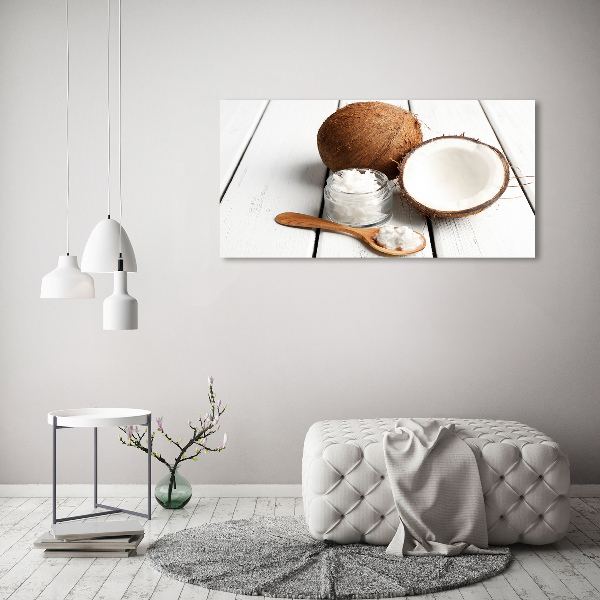 Acrylic print Coconut oil