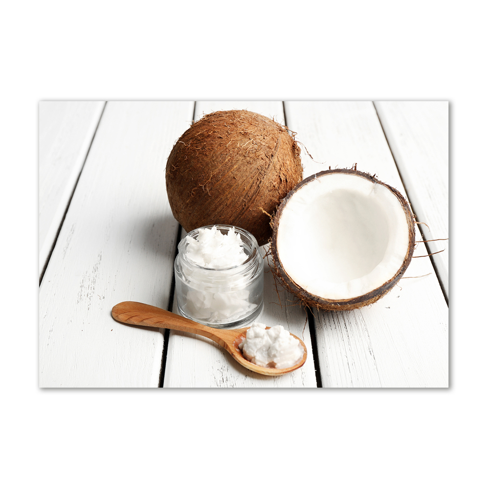 Acrylic print Coconut oil