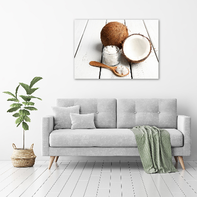 Acrylic print Coconut oil