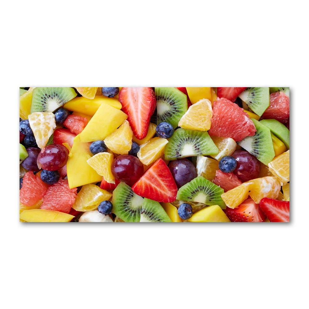 Glass acrylic wall art Chopped fruit