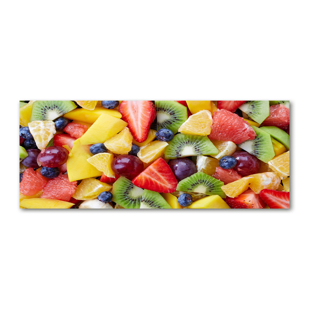 Glass acrylic wall art Chopped fruit