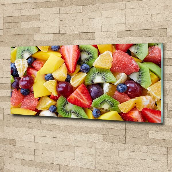 Glass acrylic wall art Chopped fruit