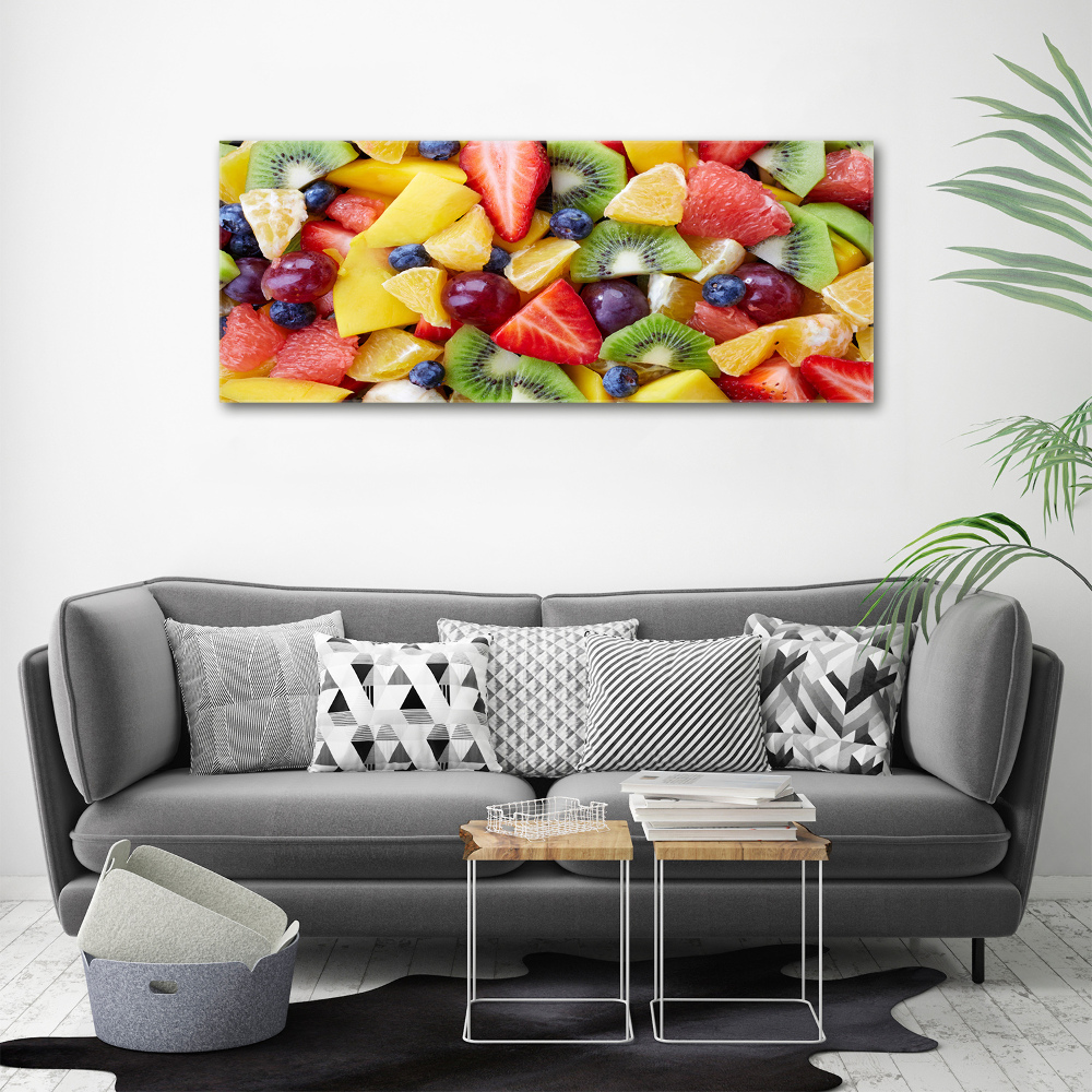 Glass acrylic wall art Chopped fruit