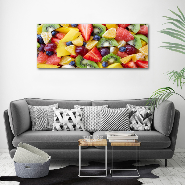 Glass acrylic wall art Chopped fruit