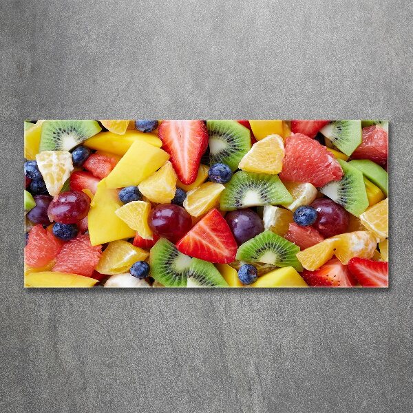 Glass acrylic wall art Chopped fruit