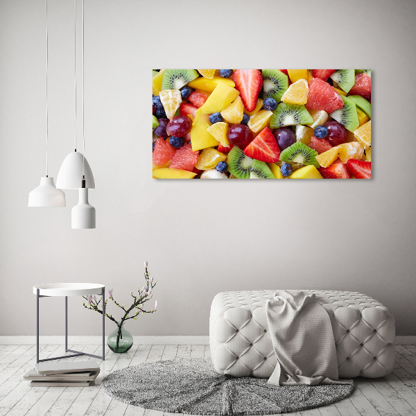 Glass acrylic wall art Chopped fruit