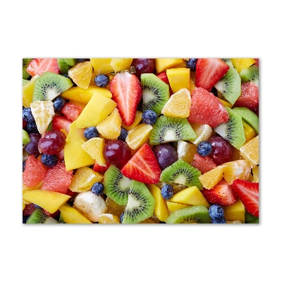 Glass acrylic wall art Chopped fruit