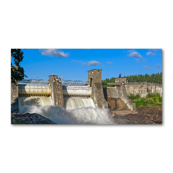 Acrylic print Water dam