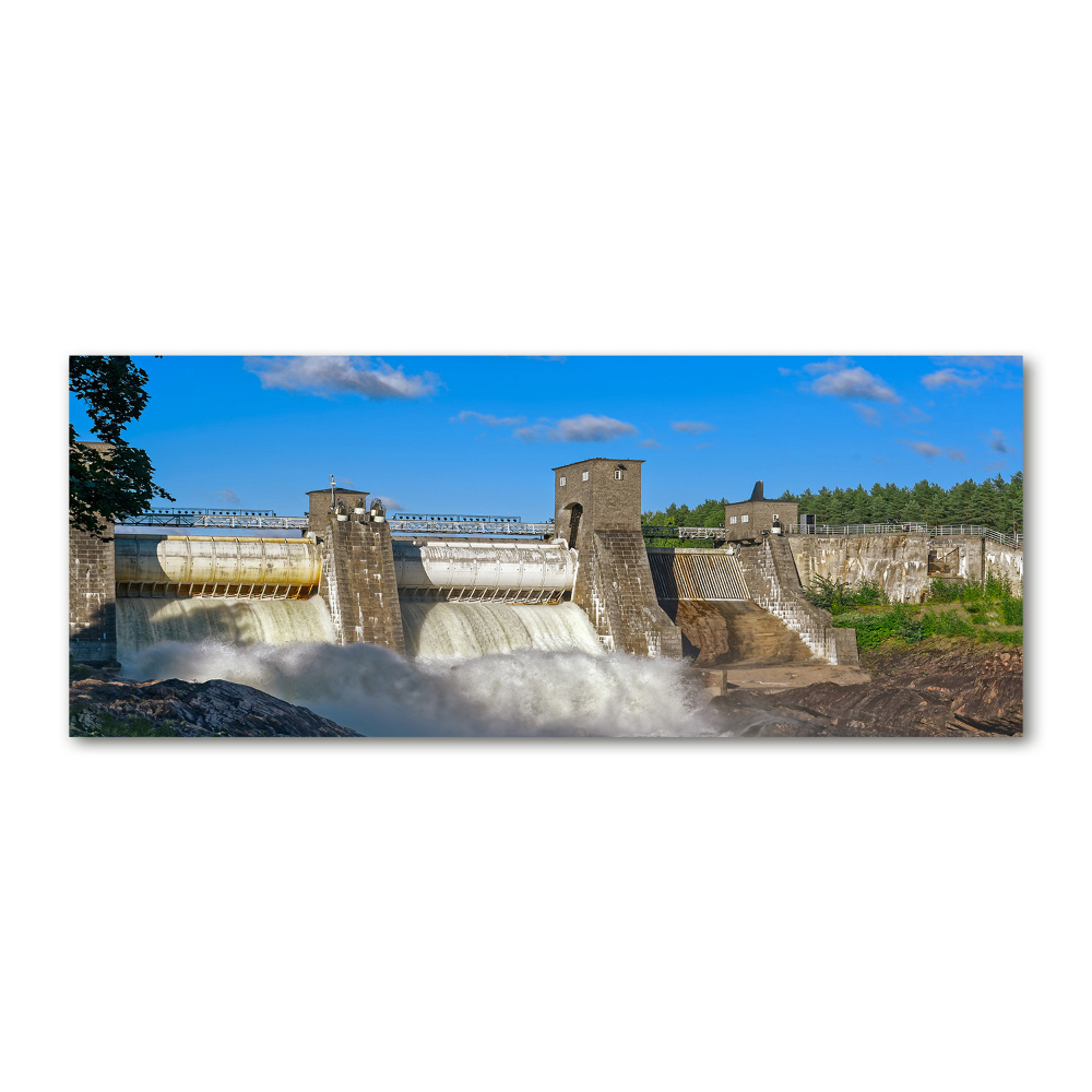 Acrylic print Water dam