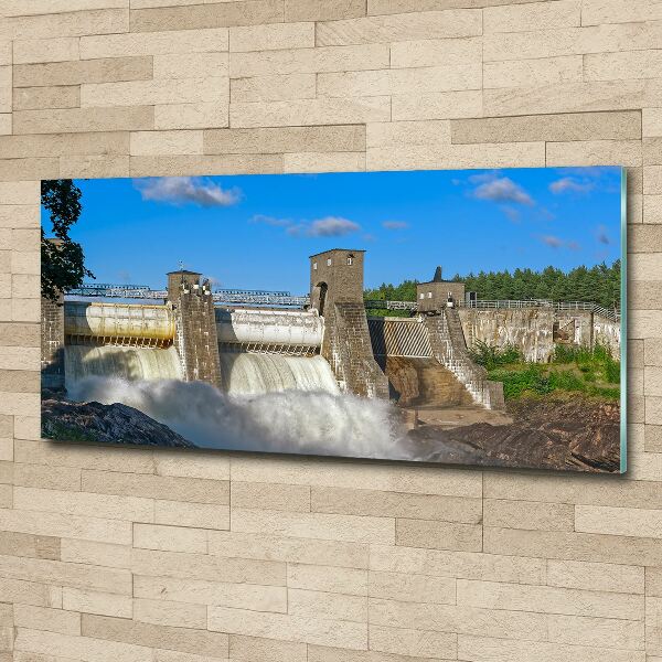 Acrylic print Water dam