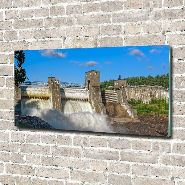 Acrylic print Water dam