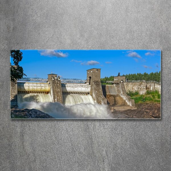 Acrylic print Water dam