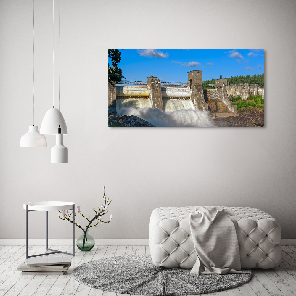 Acrylic print Water dam