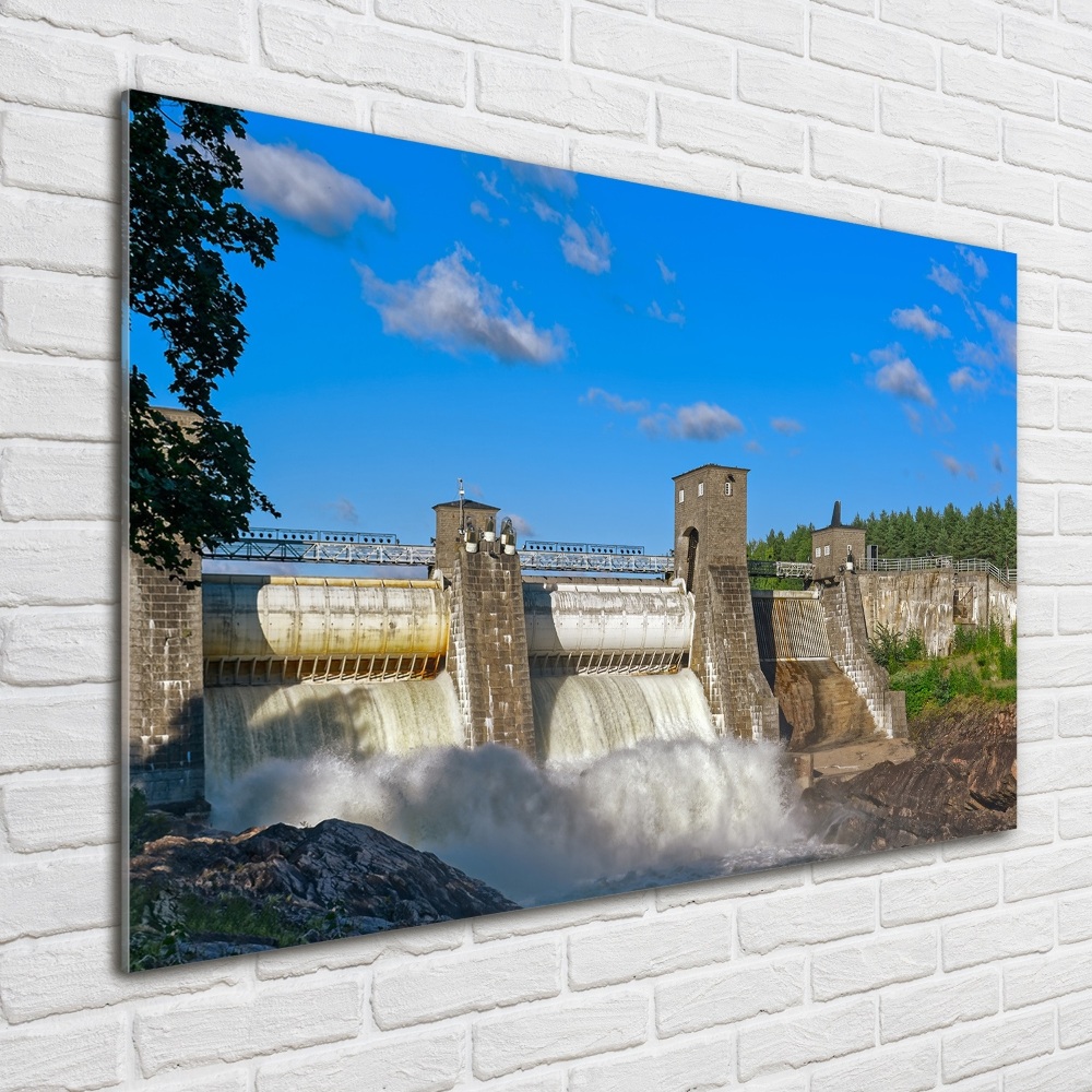 Acrylic print Water dam