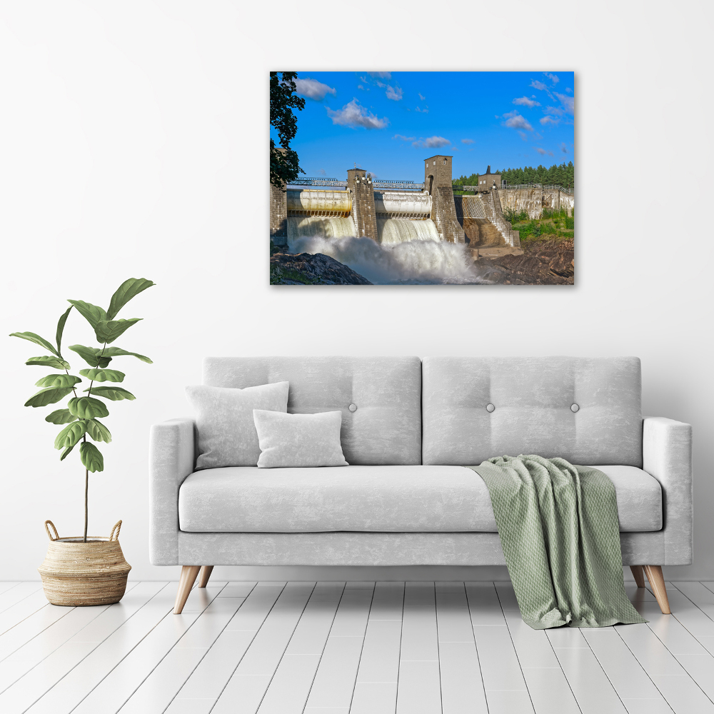 Acrylic print Water dam