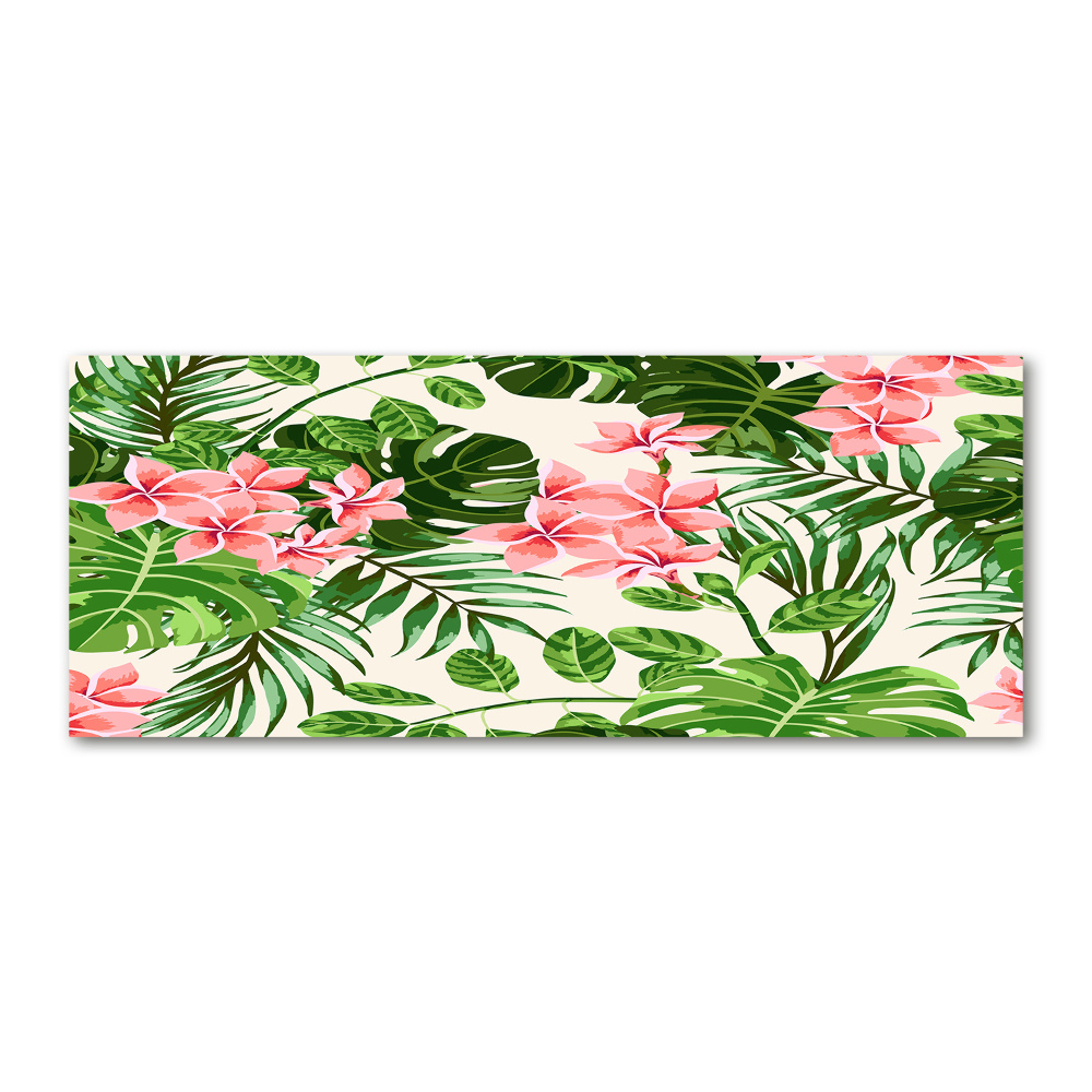 Print on acrylic Floral pattern