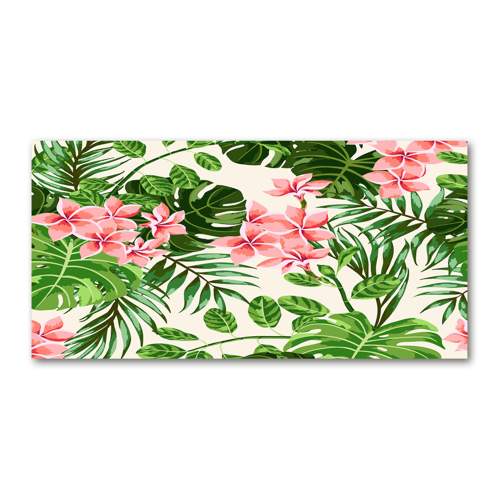 Print on acrylic Floral pattern