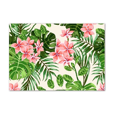 Print on acrylic Floral pattern