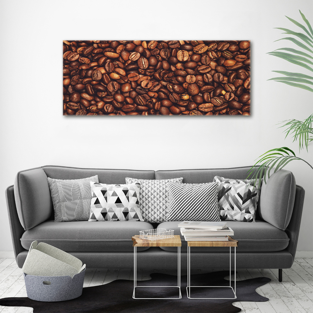 Glass acrylic wall art Coffee beans