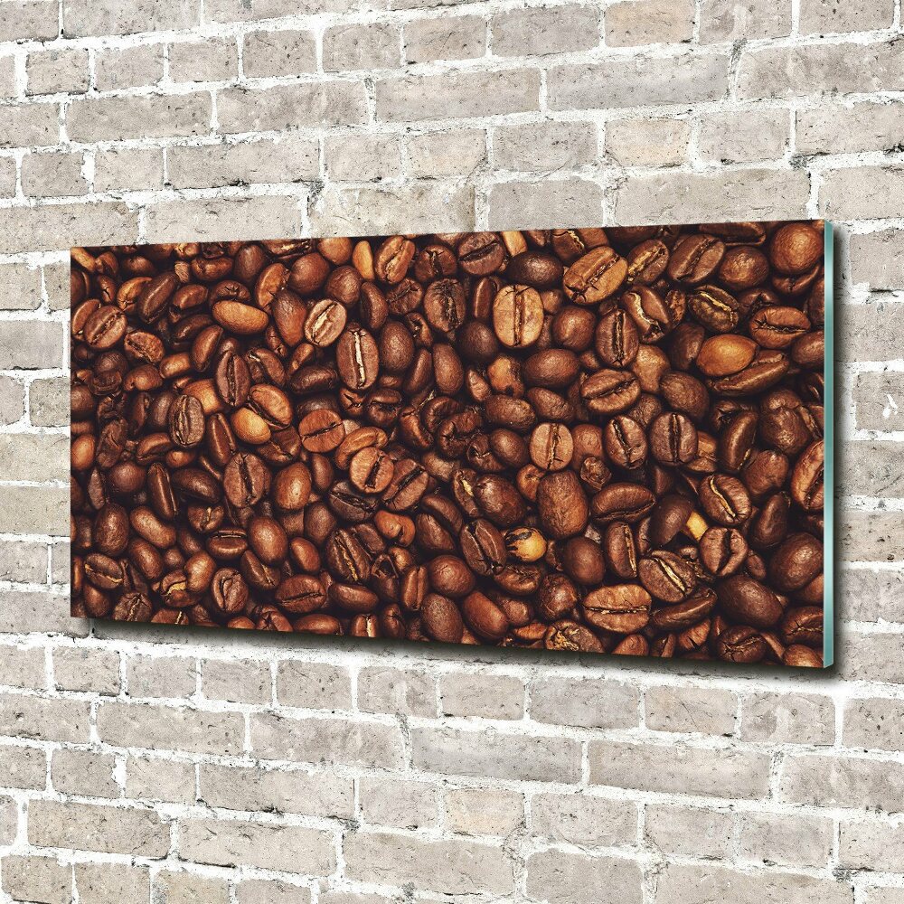 Glass acrylic wall art Coffee beans